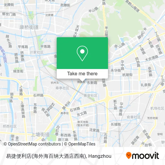 易捷便利店(海外海百纳大酒店西南) map