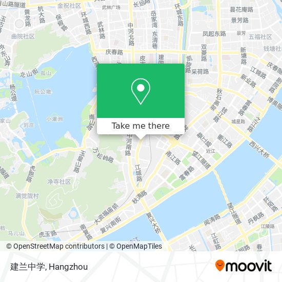 建兰中学 map