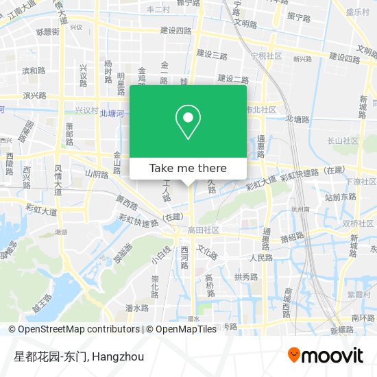 星都花园-东门 map