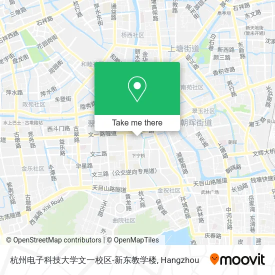 杭州电子科技大学文一校区-新东教学楼 map