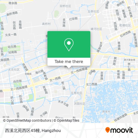西溪北苑西区45幢 map
