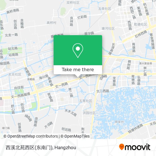 西溪北苑西区(东南门) map