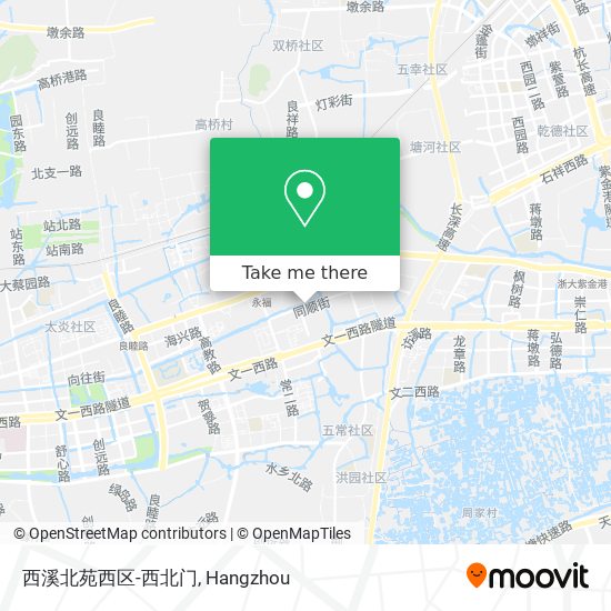 西溪北苑西区-西北门 map