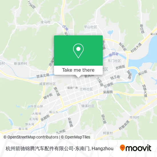 杭州箭驰锦腾汽车配件有限公司-东南门 map