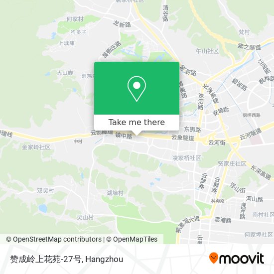 赞成岭上花苑-27号 map