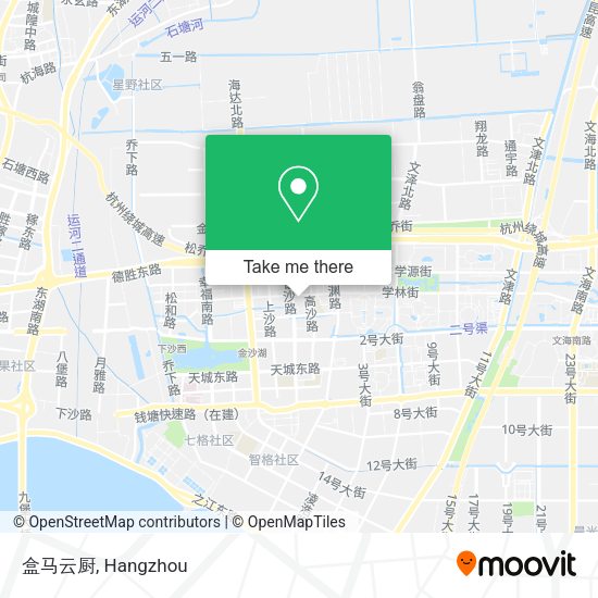 盒马云厨 map