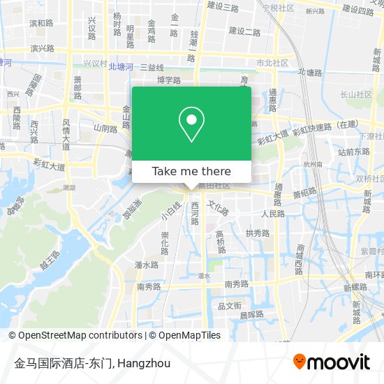 金马国际酒店-东门 map