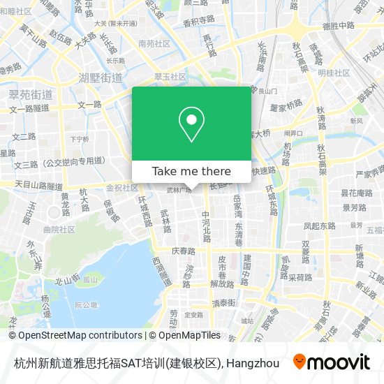 杭州新航道雅思托福SAT培训(建银校区) map
