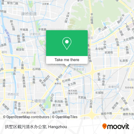 拱墅区截污清水办公室 map