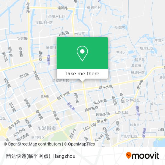韵达快递(临平网点) map