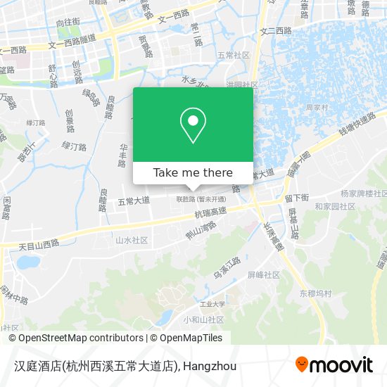 汉庭酒店(杭州西溪五常大道店) map