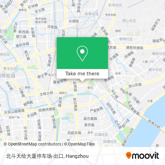 北斗天绘大厦停车场-出口 map