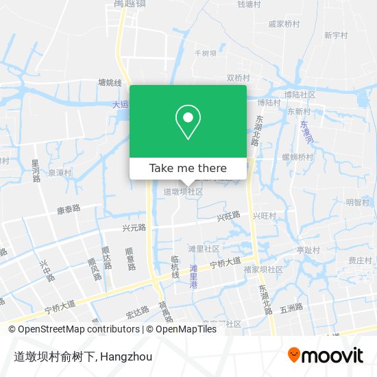 道墩坝村俞树下 map