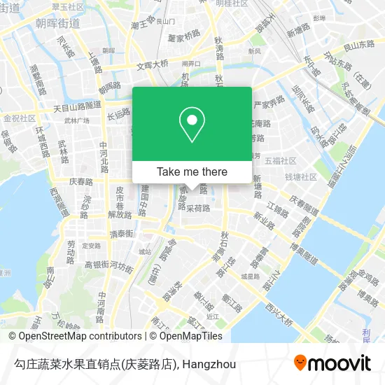 勾庄蔬菜水果直销点(庆菱路店) map