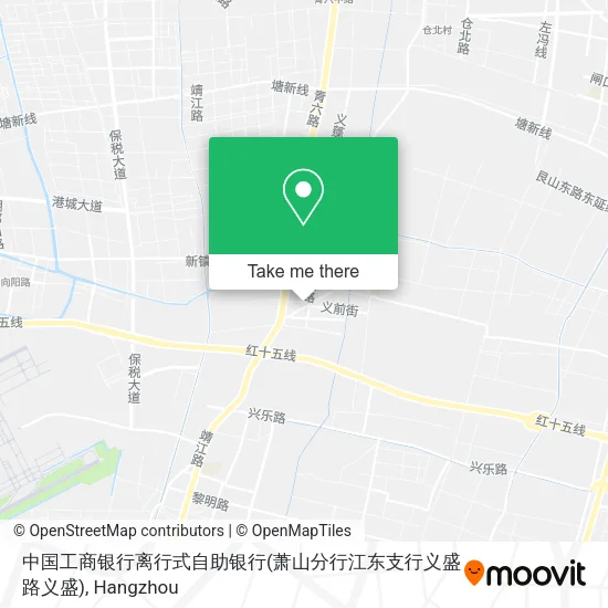 中国工商银行离行式自助银行(萧山分行江东支行义盛路义盛) map
