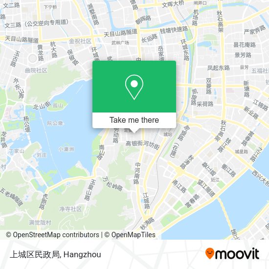 上城区民政局 map