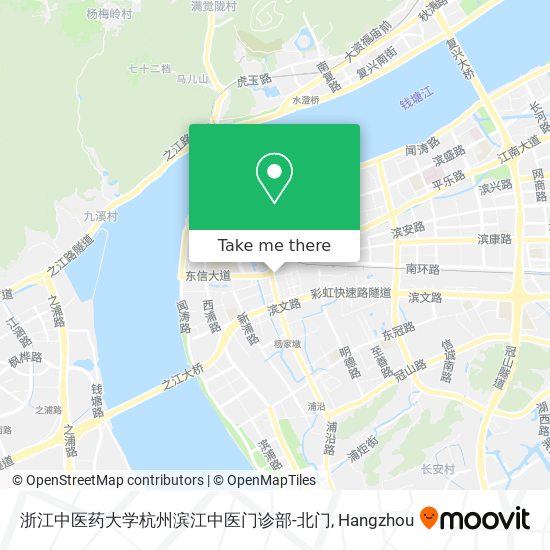 浙江中医药大学杭州滨江中医门诊部-北门 map