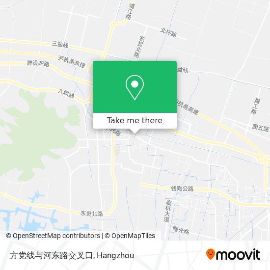 方党线与河东路交叉口 map