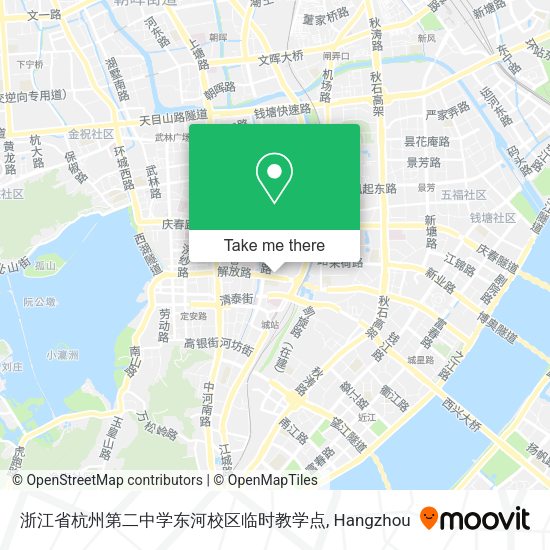 浙江省杭州第二中学东河校区临时教学点 map