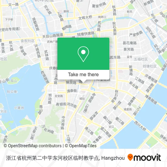 浙江省杭州第二中学东河校区临时教学点 map