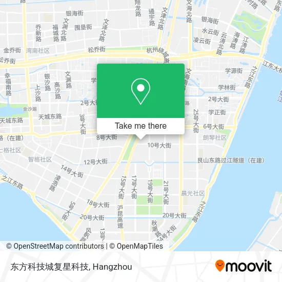 东方科技城复星科技 map