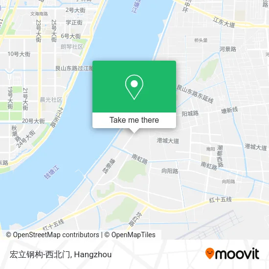 宏立钢构-西北门 map