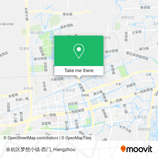 余杭区梦想小镇-西门 map