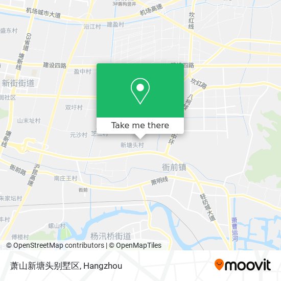 萧山新塘头别墅区 map