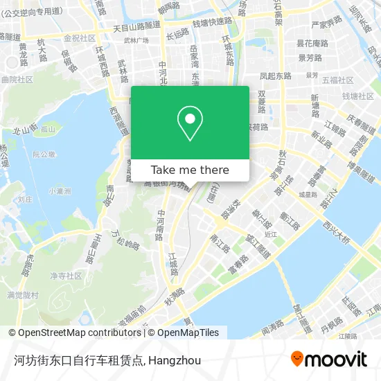 河坊街东口自行车租赁点 map