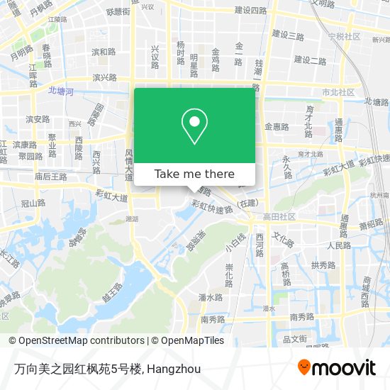 万向美之园红枫苑5号楼 map
