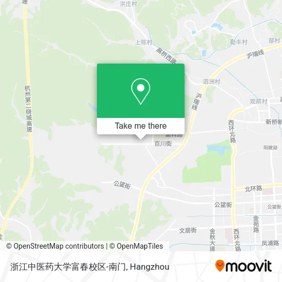 浙江中医药大学富春校区-南门 map