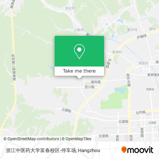 浙江中医药大学富春校区-停车场 map