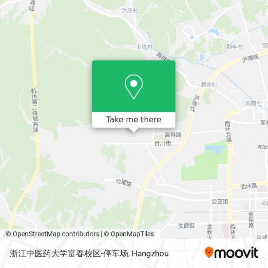 浙江中医药大学富春校区-停车场 map