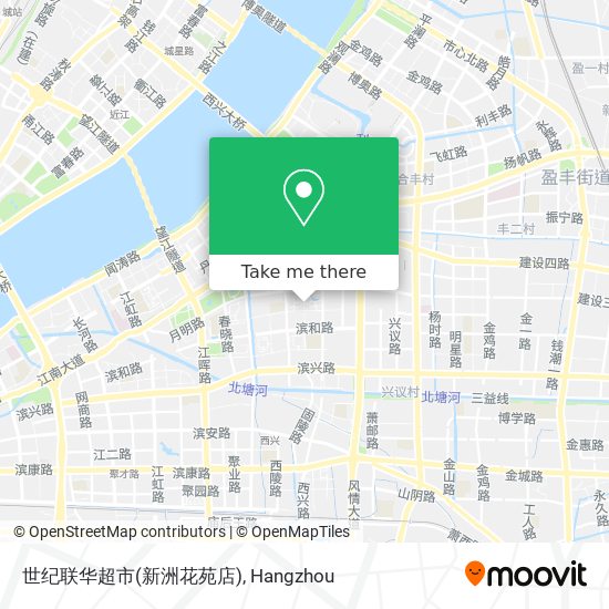 世纪联华超市(新洲花苑店) map