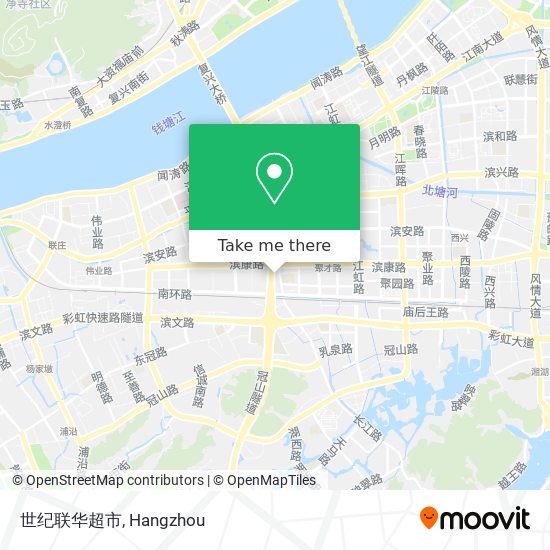 世纪联华超市 map