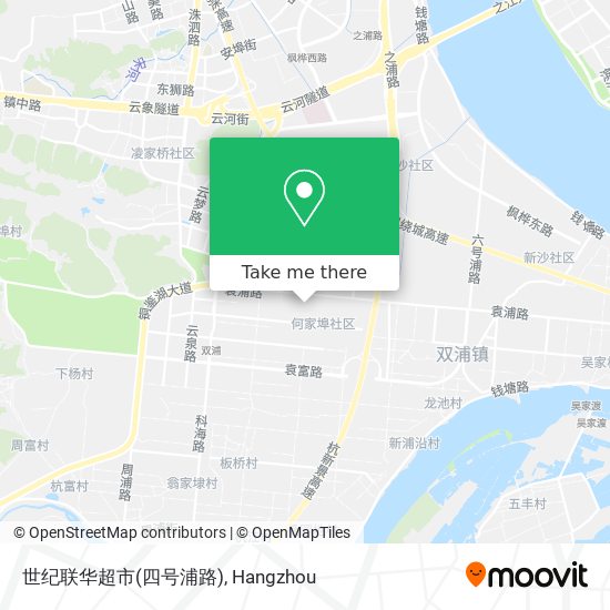 世纪联华超市(四号浦路) map