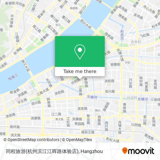 同程旅游(杭州滨江江晖路体验店) map