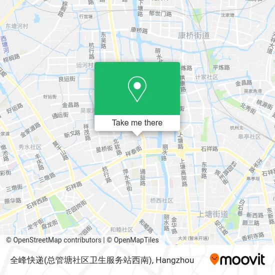 全峰快递(总管塘社区卫生服务站西南) map