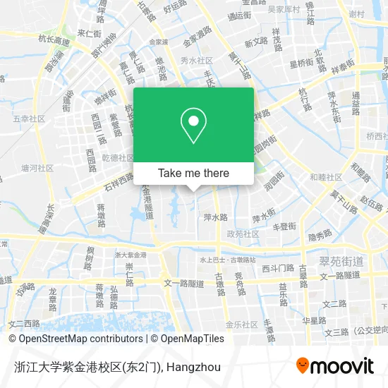 浙江大学紫金港校区(东2门) map