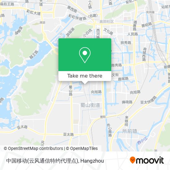 中国移动(云风通信特约代理点) map
