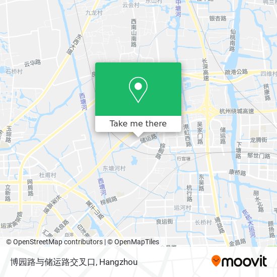 博园路与储运路交叉口 map