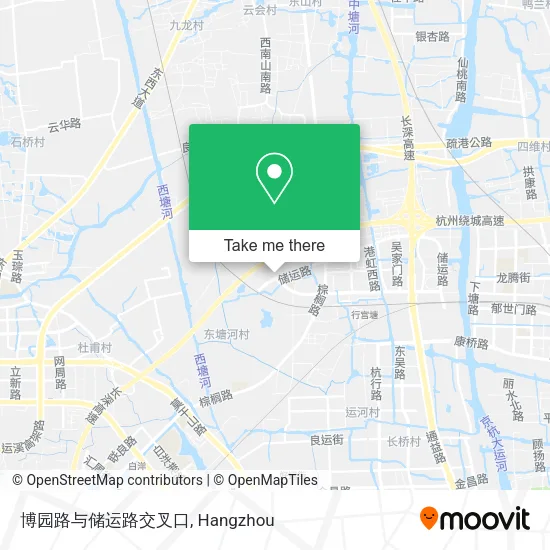 博园路与储运路交叉口 map