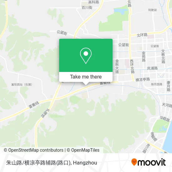 朱山路/横凉亭路辅路(路口) map