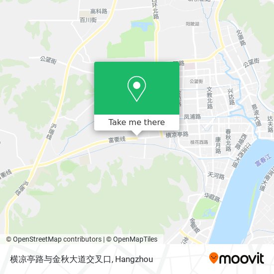横凉亭路与金秋大道交叉口 map