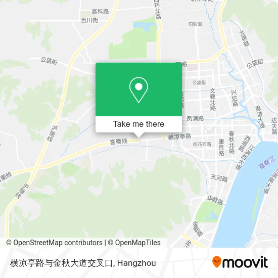 横凉亭路与金秋大道交叉口 map