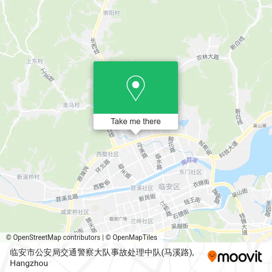 临安市公安局交通警察大队事故处理中队(马溪路) map
