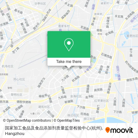 国家加工食品及食品添加剂质量监督检验中心(杭州) map