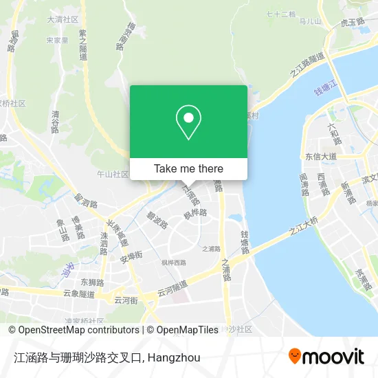 江涵路与珊瑚沙路交叉口 map