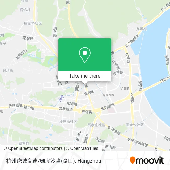 杭州绕城高速/珊瑚沙路(路口) map