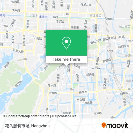 花鸟服装市场 map
